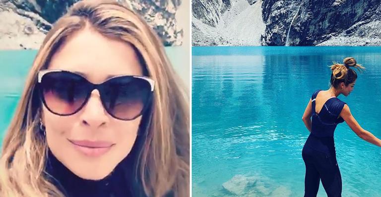 De férias no Peru, Grazi Massafera faz trilha e exibe belas paisagens: ”Muita gratidão”