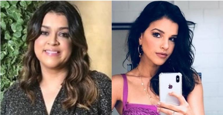 Preta Gil e Mariana Rios vão a evento de moda com o mesmo look, mas não perdem o bom humor