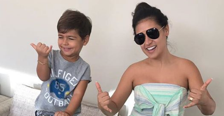 Henry, filho de Simone, derrete coração da mãe em demonstração de carinho fofíssima