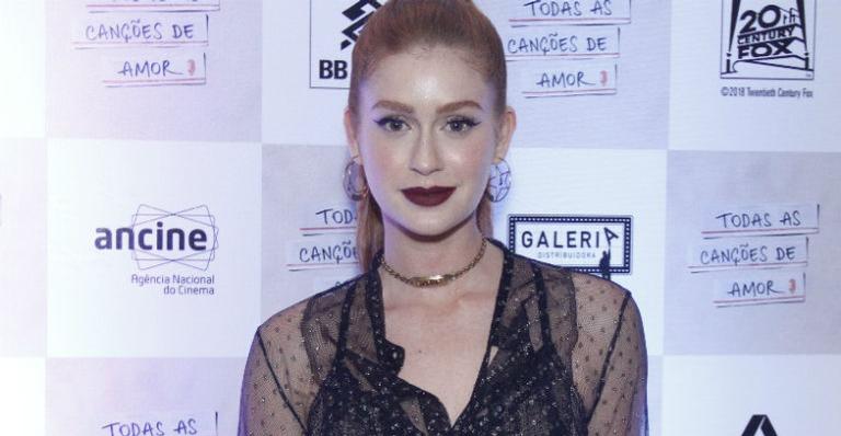 Marina Ruy Barbosa rouba a cena no lançamento de filme com Bruno Gagliasso