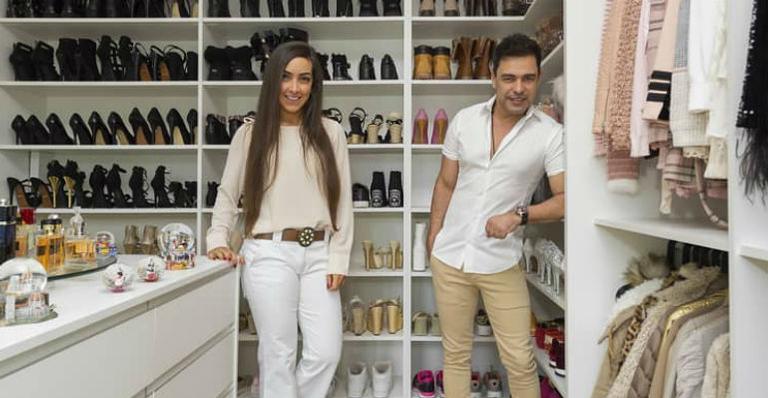 Nora de Zezé Di Camargo exibe closet luxuoso e impressiona internautas