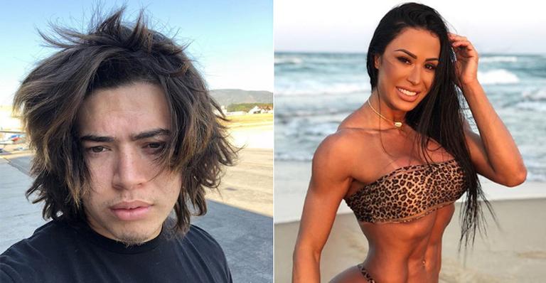 Whindersson Nunes exibe barriga sarada e é elogiado por Gracyanne Barbosa