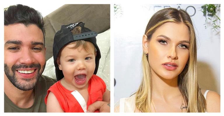 Distante da família, Andressa Suita se emociona com vídeo de Gusttavo Lima e Gabriel cantando juntos