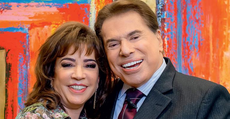 Nos bastidores do Teleton, Silvio Santos garante sobre Iris: ”Somos o casal que nunca briga”