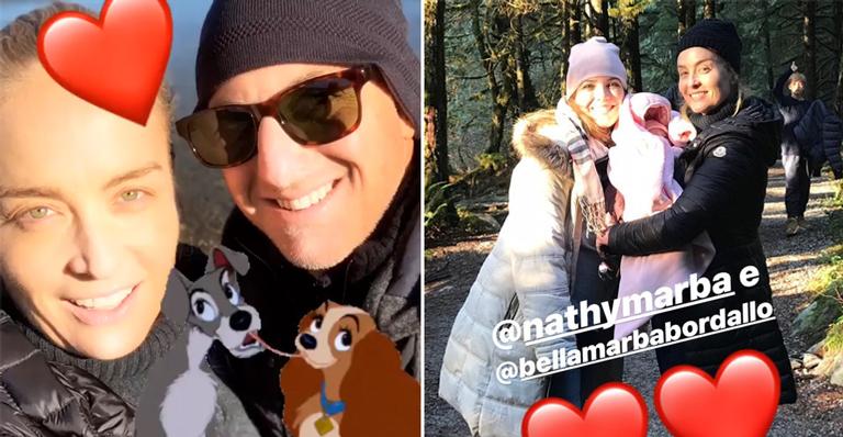 Angélica e Luciano Huck reúnem família em piquenique no Canadá
