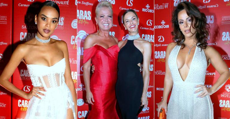 Famosas apostam em looks glamorosos para a festa de 25 anos da CARAS
