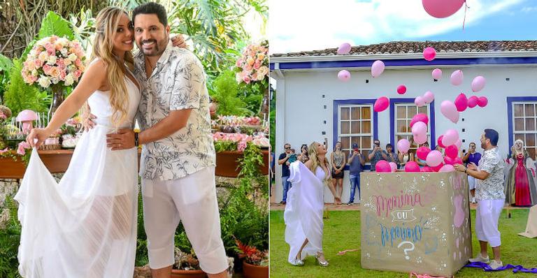 Sertanejo Edson faz chá revelação e descobre que será pai de uma menina!