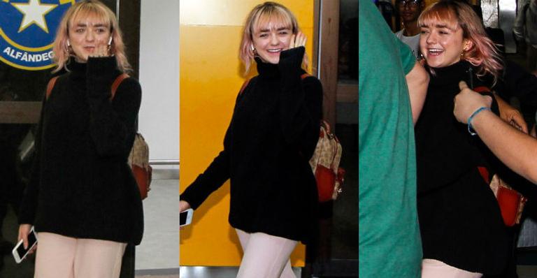 Maisie Williams, de ‘Game of Thrones’, chega ao Brasil