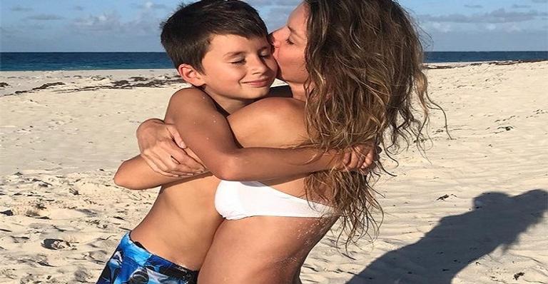 Gisele Bündchen se declara para o filho: ‘Sorte em ser sua mãe’