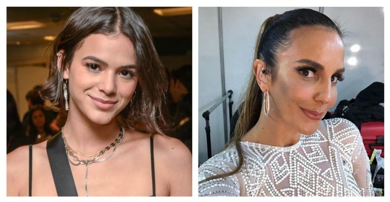 Bruna Marquezine e Ivete Sangalo se agarram em clique e atriz dispara: ”Obrigada pela noite”