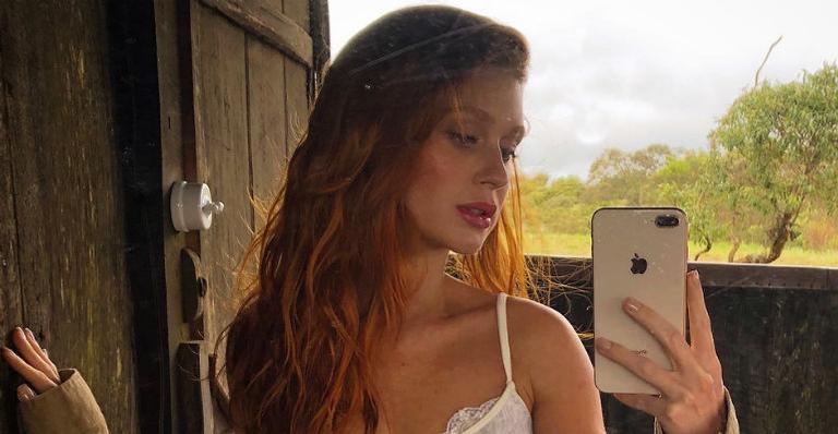 Marina Ruy Barbosa posa com lingerie transparente e faz a temperatura subir