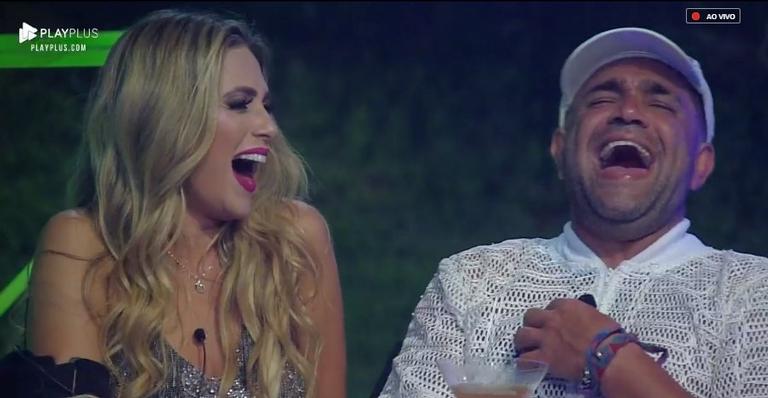 ‘A Fazenda’: Caique cita seu perfil no Instagram e Nadja cai na gargalhada