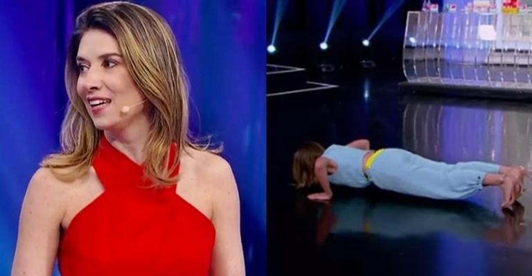 Rebeca Abravanel faz flexões no palco e vira motivo de fofoca no SBT