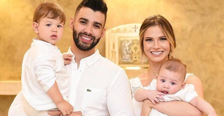 Andressa Suita faz internautas irem às lágrimas com vídeo emocionante de batizado de Samuel