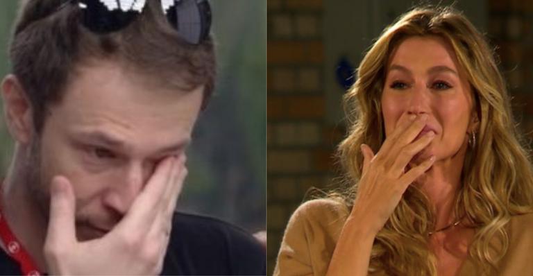 Tiago Leifert vai às lágrimas por Gisele Bündchen