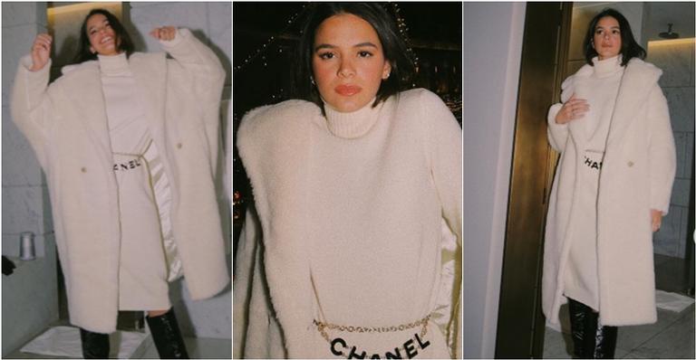 Bruna Marquezine ostenta casaco de R$ 16 mil e brasileiros fazem piada
