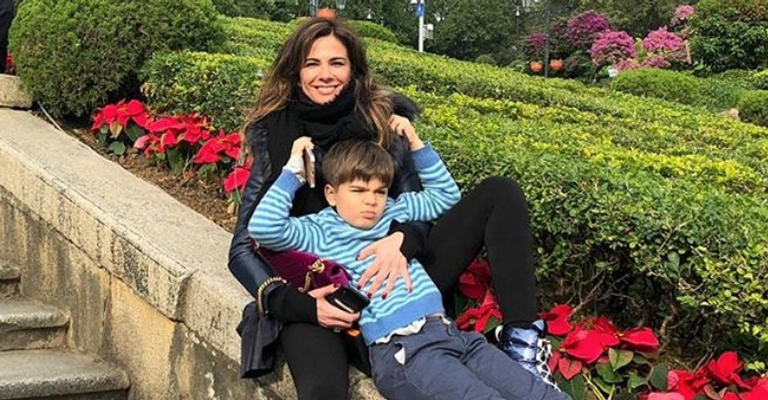 Luciana Gimenez arrasta o filho de 7 anos para a vida fitness: ”Bora fazer força”