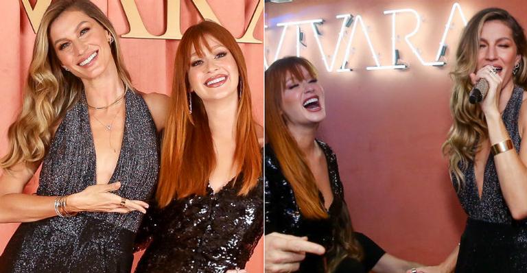 Marina Ruy Barbosa e Gisele Bündchen se divertem juntas em festa na capital paulista