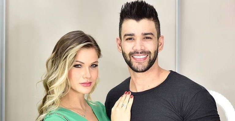 Andressa Suita posa deslumbrante em vestido vermelho, Gusttavo Lima não resiste e se declara