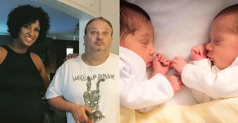 Filhos gêmeos de Erick Jacquin usam roupinhas iguais em homenagem ao pai