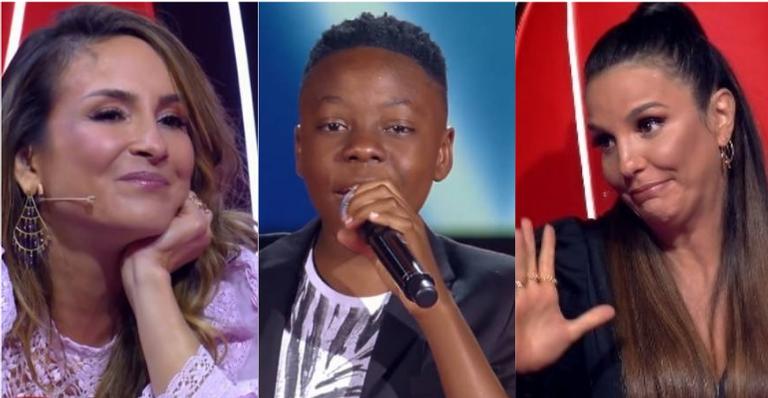 Claudia Leitte leva fora de criança no The Voice Kids: ”Já que minha ídola não tá aqui, Ivetinha”