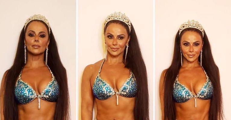 Viviane Araújo surge com corpo sequinho para o Carnaval 2019 e prova que chegará com tudo na avenida