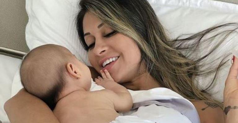 Mayra Cardi mostra momento fofo de Sophia com seu filho mais velho, Lucas, e semelhança impressiona