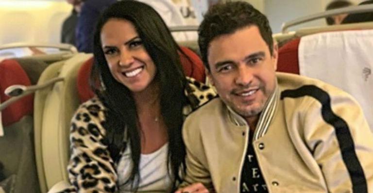 Após boatos de separação, Graciele Lacerda posa com Zezé na primeira classe de avião