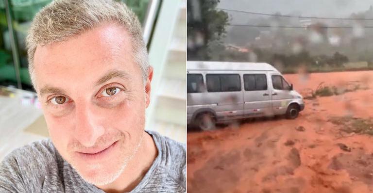 Luciano Huck passa por sufoco durante enxurrada e recebe ajuda inusitada