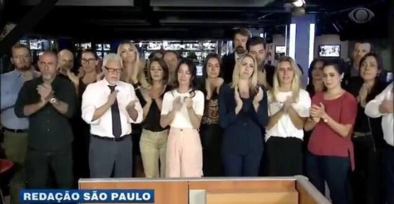 Equipe da Band se despede de Boechat com homenagem emocionante após jornal
