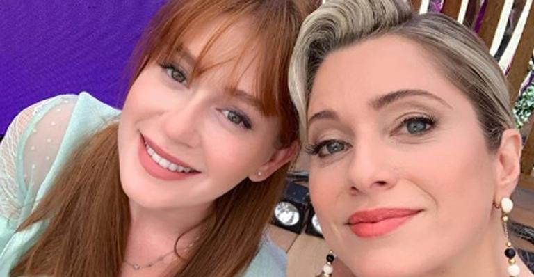Após polêmica, Leticia Spiller posa com Marina Ruy Barbosa e fãs comemoram: ”Mulher amiga”