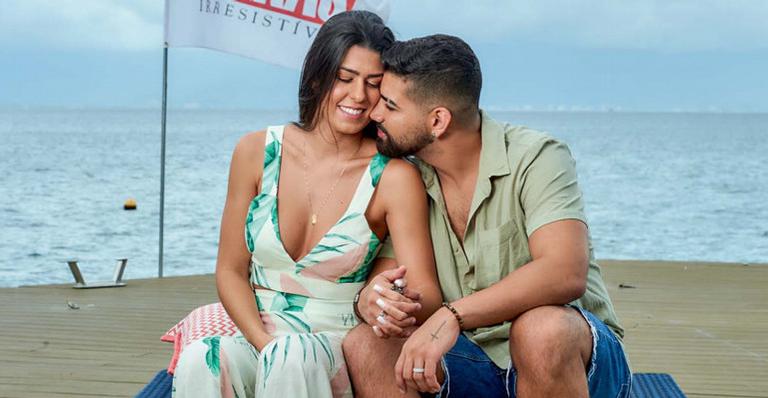 Na Ilha de Caras, Dilsinho revela que está casado com Beatriz Ferraz