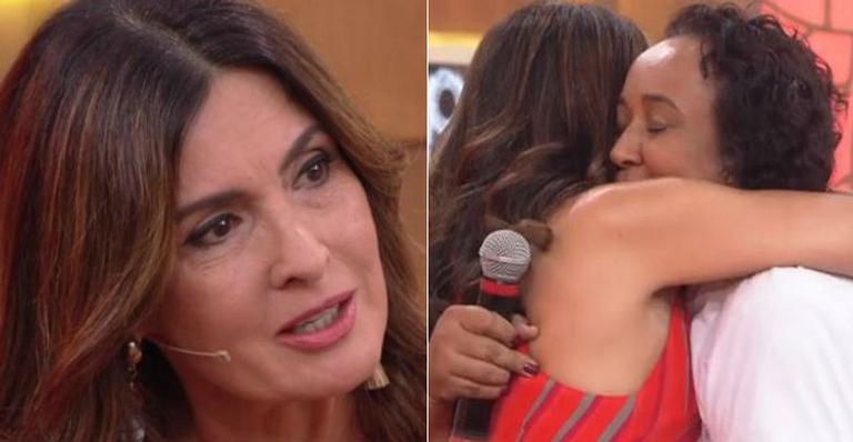 Fátima Bernardes chora com depoimento da mãe de uma das vítimas da tragédia do Flamengo
