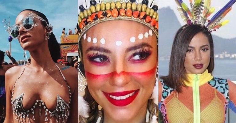 Relembre as famosas que causaram polêmica com fantasias de Carnaval