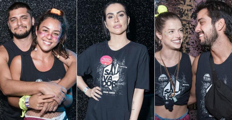Globais se encontram em badalada festa de Salvador, na Bahia