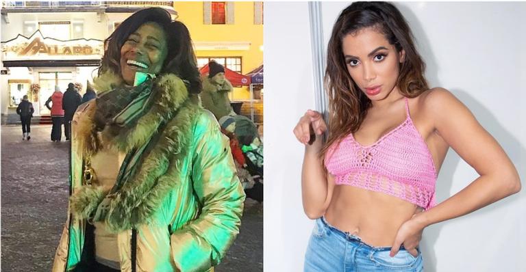 Glória Maria posa agarradinha com Anitta e internautas questionam: ”Desde quando são amigas?”