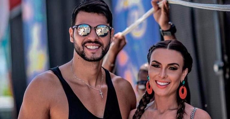 Nicole Bahls e marido discutem em plena Sapucaí durante Carnaval
