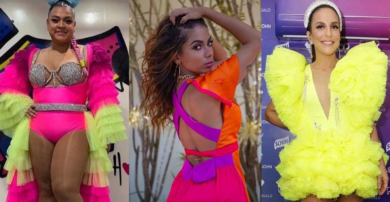Tendência! Confira as famosas que apostaram no neon nesse Carnaval