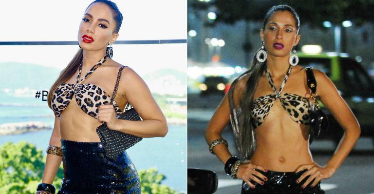 Anitta se fantasia de personagem de novela para bloco no Rio de Janeiro