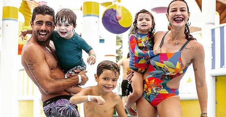 Após fim do casamento, Luana Piovani passa o domingo com o ex-marido