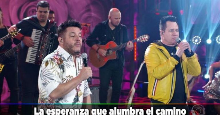 Bruno revela intimidade e deixa irmão Marrone envergonhado no ”Domingão do Faustão”