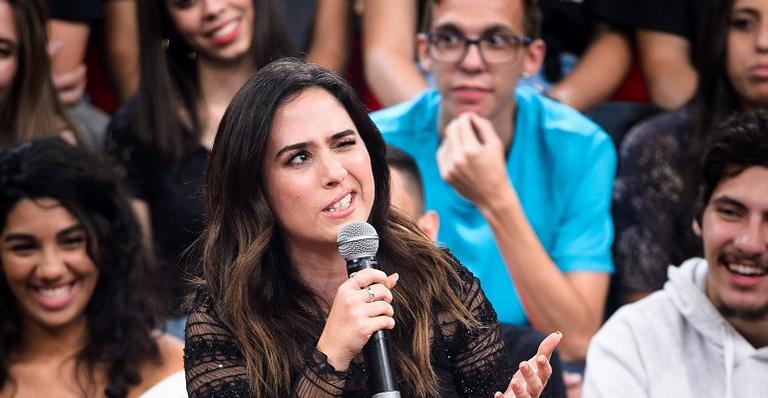 Tatá Werneck comenta sobre detalhes de chá revelação e surpreende a web