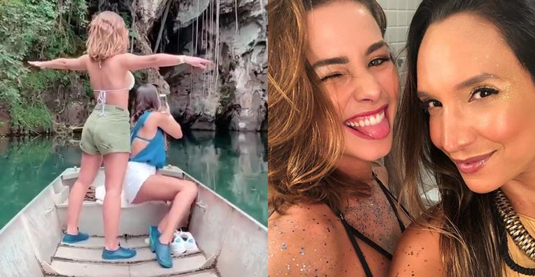 Após assumirem namoro, Laryssa Ayres e Maria Maya posam deslumbrantes no Jalapão