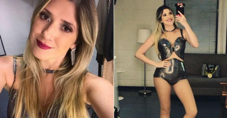 Dani Calabresa ousa no visual e vira bailarina do Faustão por um dia
