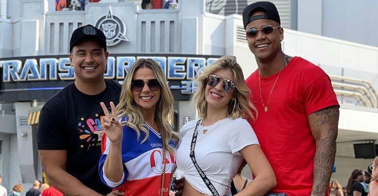 Carla Perez e Xanddy curtem viagem ao lado de Lorena Improta e Léo Santana