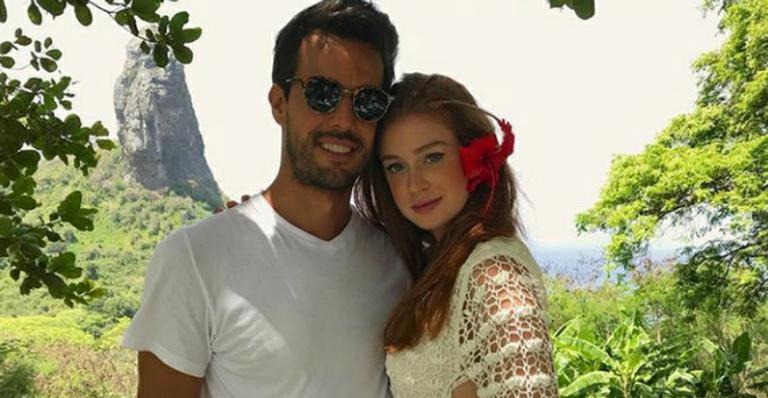 Após polêmica, Marina Ruy Barbosa compartilha clique romântico com o marido e se declara