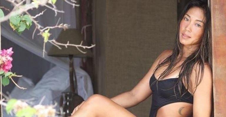 Dani Suzuki curte dia divertido com filho e ex-marido: ”Família unida”