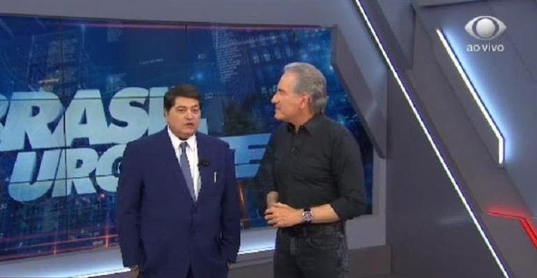 Datena fica chocado ao descobrir horário do programa de Roberto Justus: ”Espero que não me demita”