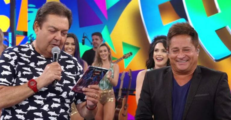 Leonardo faz revelações picantes no palco do ‘Domingão do Faustão’