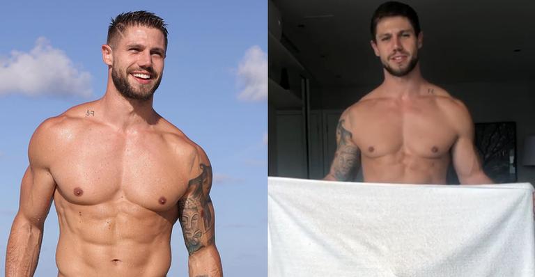 Atendendo a pedidos, ex-BBB Jonas tira a toalha e mostra a sua “melhor parte”: ”Todo mundo já viu”